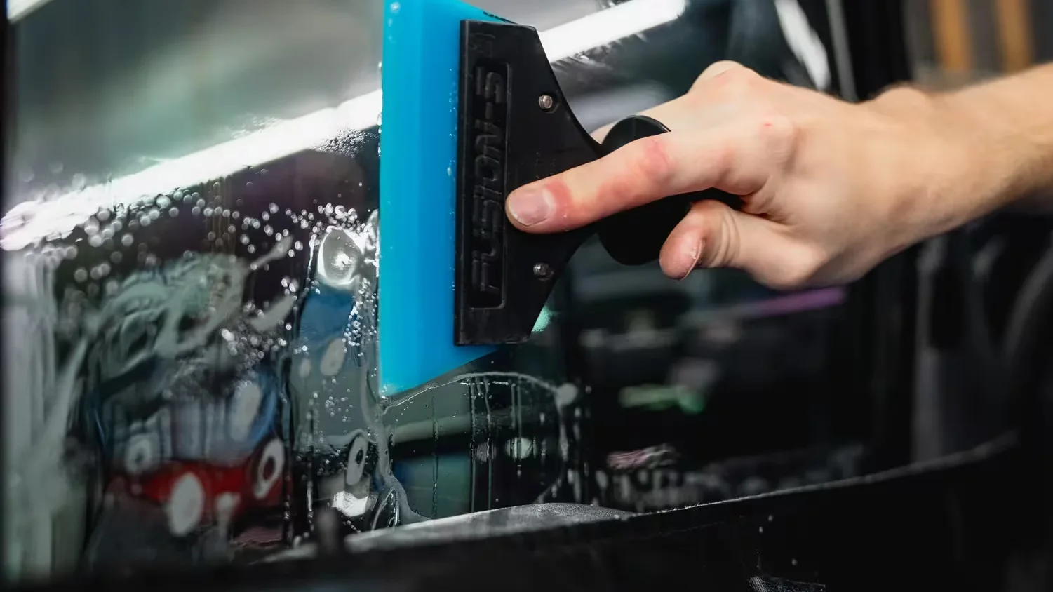 Automotive window film application